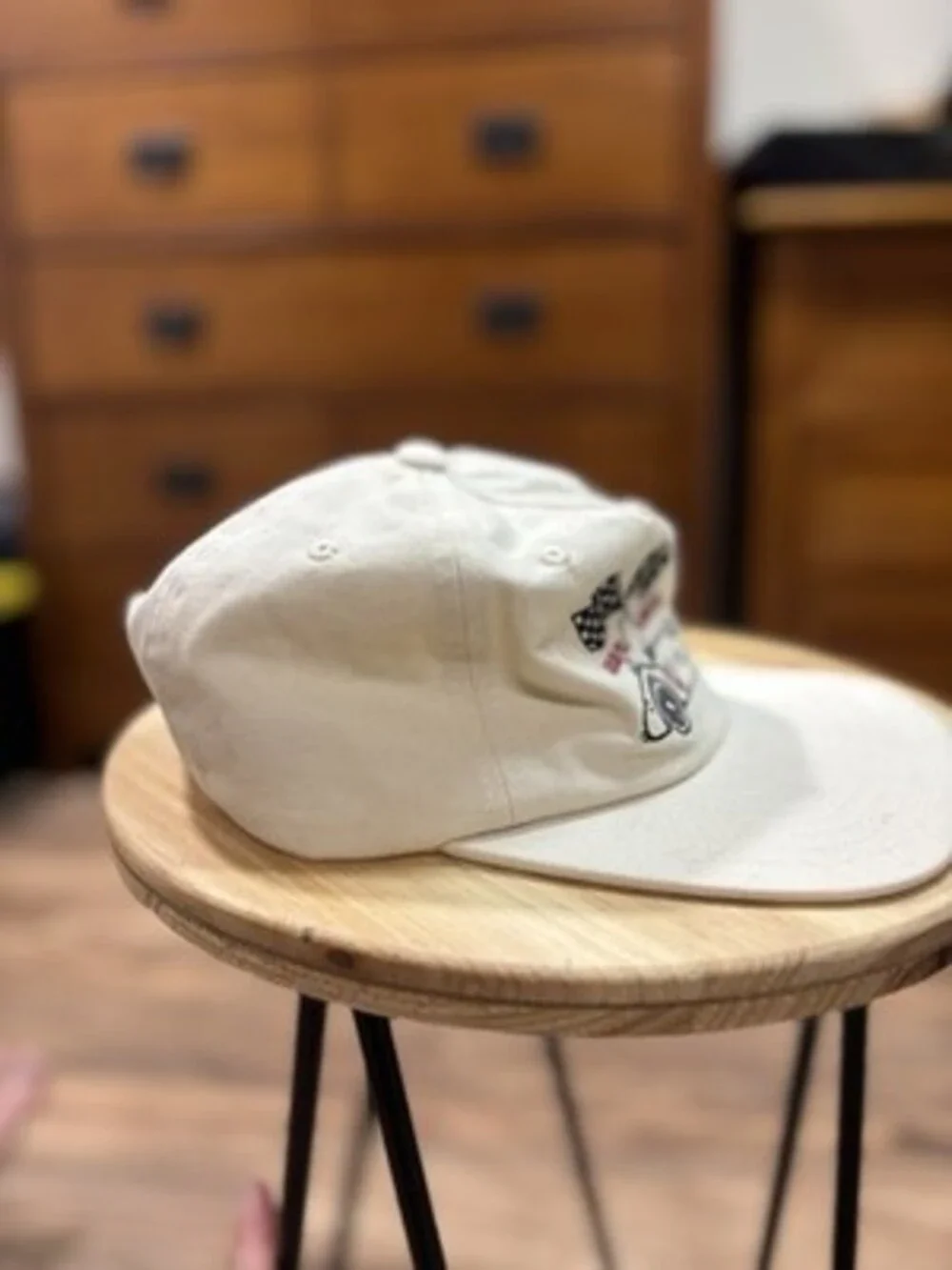 Vintage Grand Prix Racing Checkered Flags Embroidered Adjustable Cap